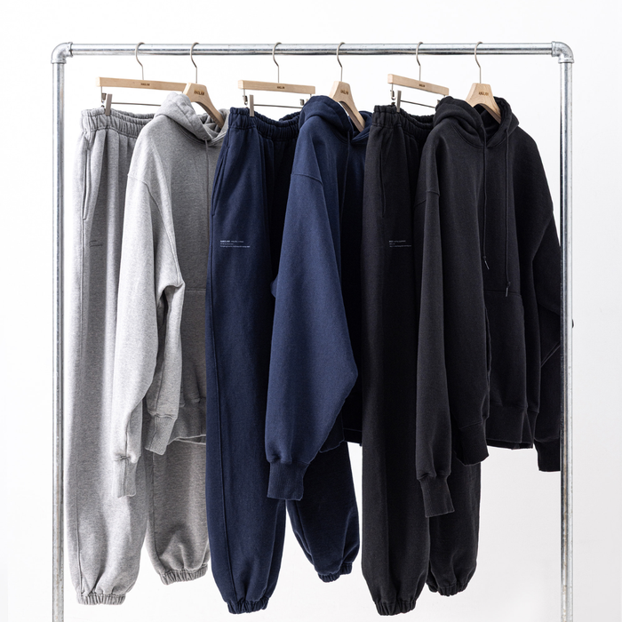 Anglan Heavyweight Classic Hoodie - Navy