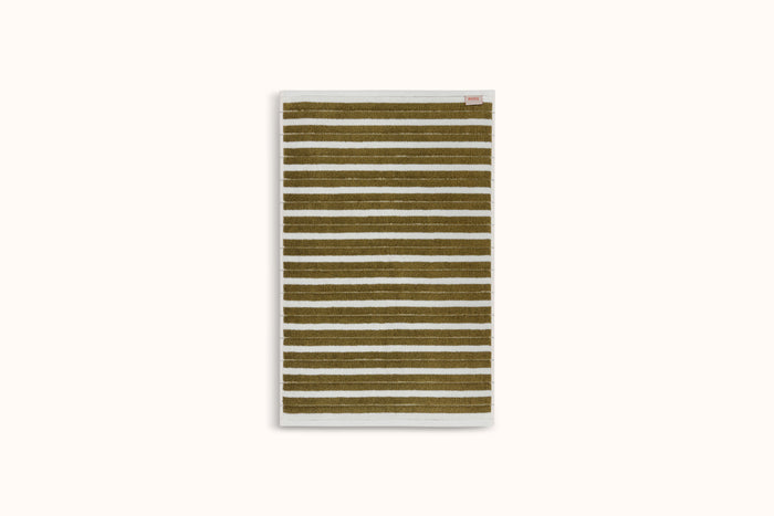 BAINA CAPER & CHALK STRIPE BATH MAT