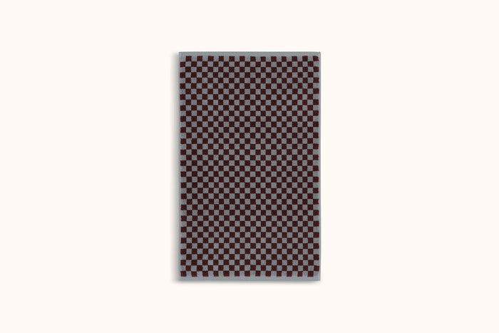 BAINA CEMENT & RHUS CHECKERBOARD BATH MAT