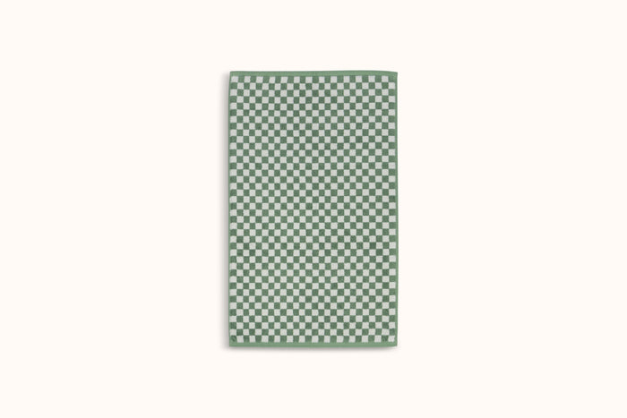 BAINA SAGE & CHALK CHECKERBOARD BATH MAT