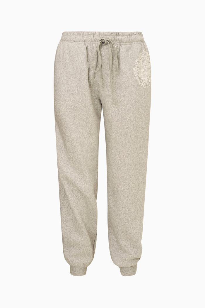 Caitirene Lace Logo Cotton Sweatpants
