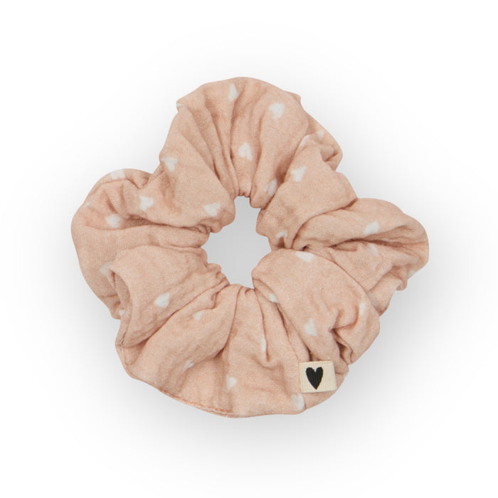 Chouchou | Beige petits coeurs