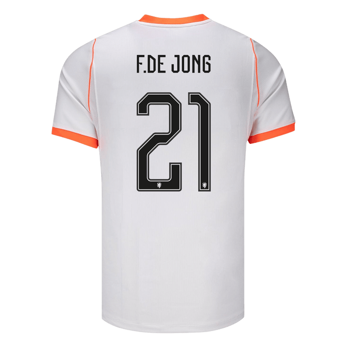 F.DE JONG #21 Netherlands Away Soccer Jersey World Cup 2026