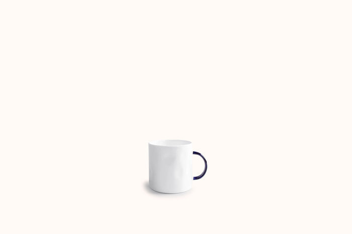FELDSPAR COBALT HANDLE TEA 12 OZ TEA MUG