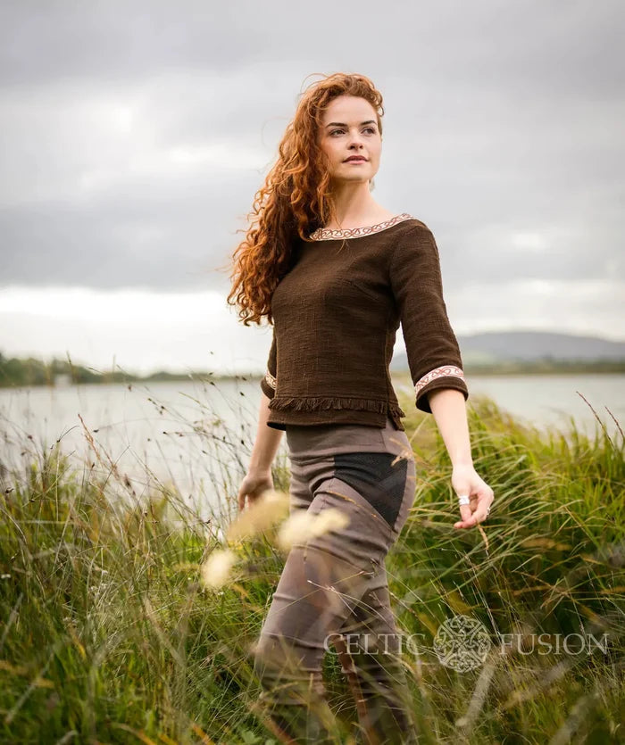 Celtic Fusion Design, Irish-designed folklore-inspired clothing created with a focus on sustainability, natural textures, and