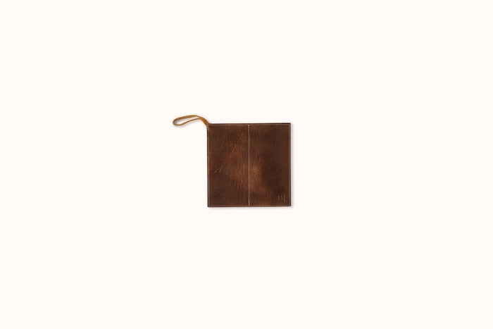 LINNY KENNEY BROWN LEATHER OVEN SQUARE