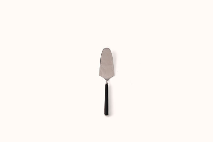 MEPRA BLACK ON POLISHED STAINLESS STEEL FANTASIA CAKE SERVER