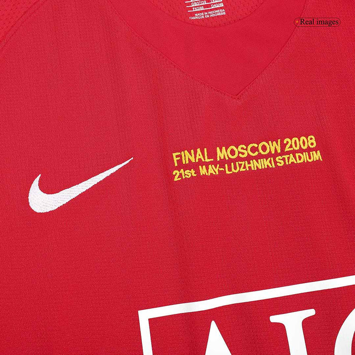 Retro Jersey RONALDO #7 Manchester United Retro Jersey Home Soccer Shirt 2007/08 - UCL Final