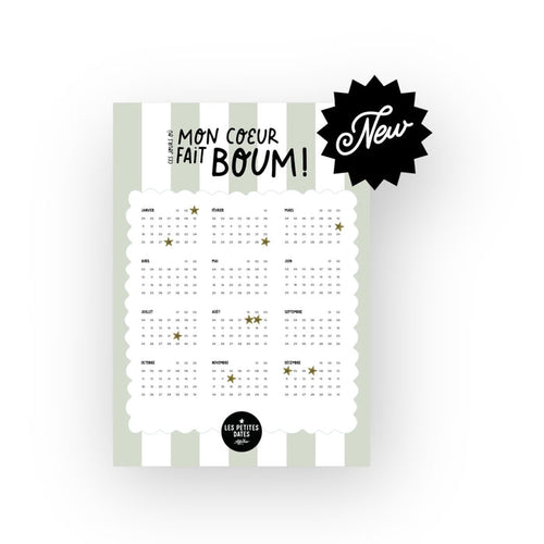 Affiche "Mon coeur fait boum"| Rayures