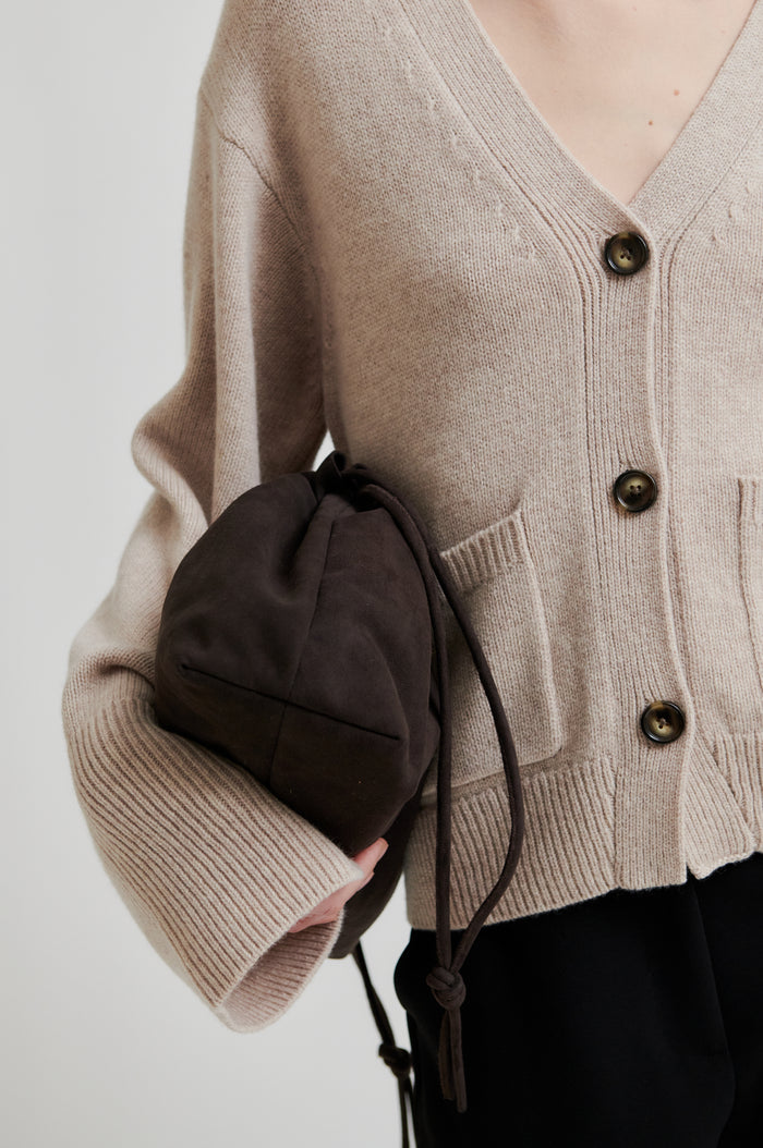 Alpha Knit Fitted Cardigan