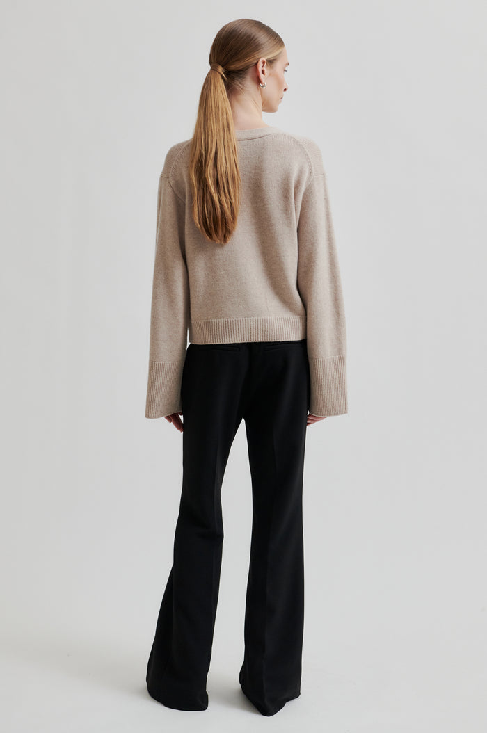 Alpha Knit Fitted Cardigan