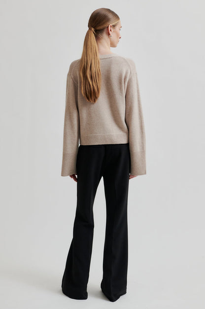 Alpha Knit Fitted Cardigan