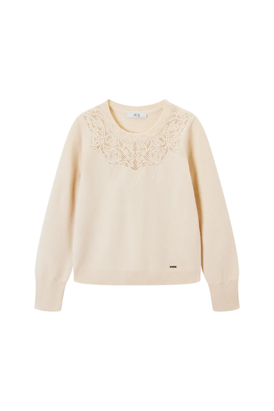 Alyssa-L-12-F Sweater Off White