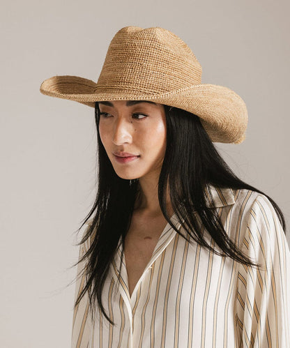 Ames Packable Straw Cowboy Hat