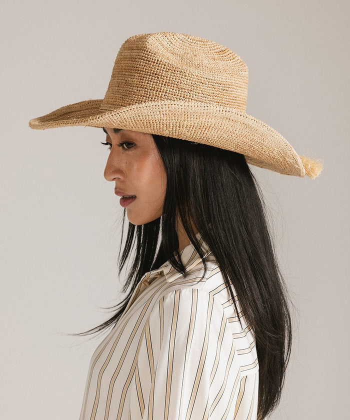 Ames Packable Straw Cowboy Hat