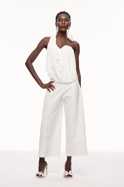 Anca Flower Asymmetric Ruch Top