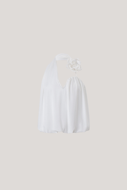 Anca Flower Asymmetric Ruch Top
