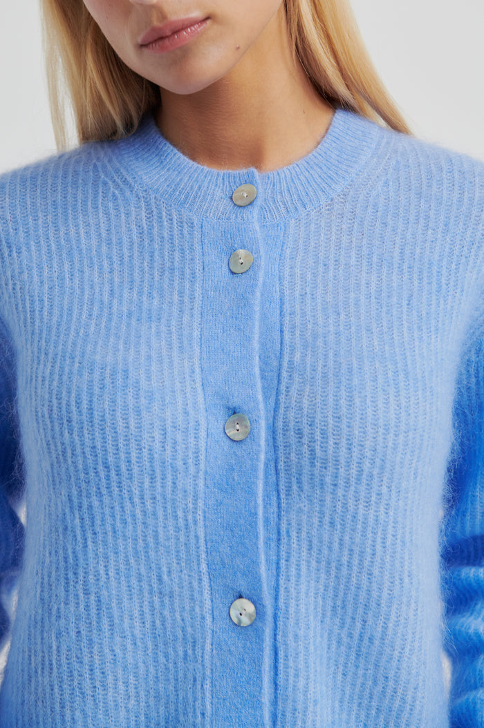 Andrea Knit Rib LS Cardigan