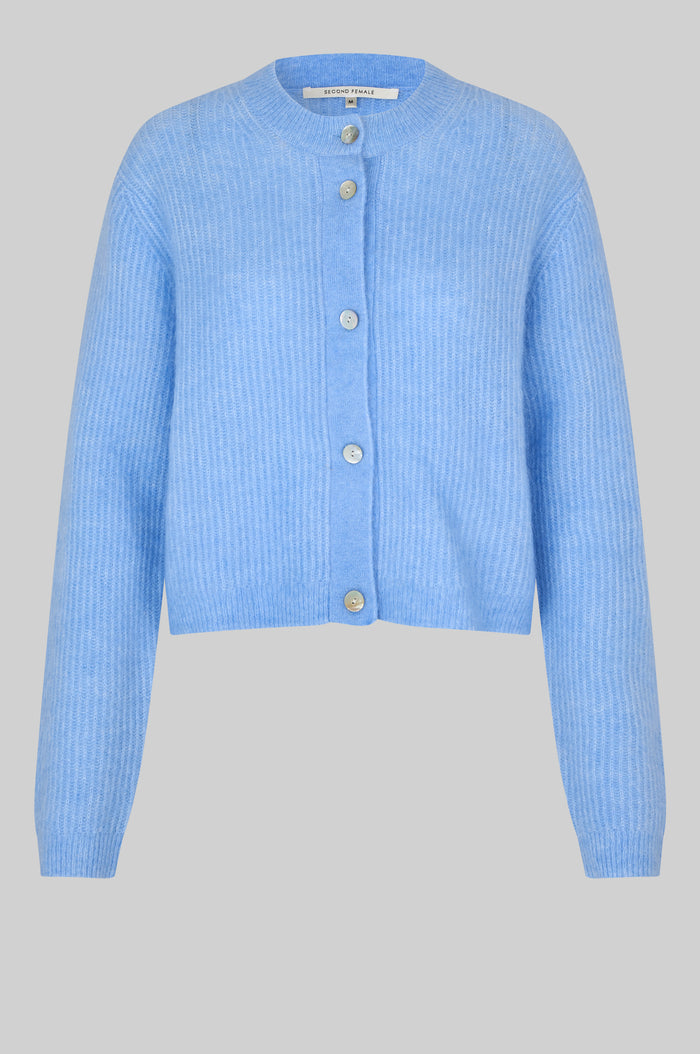 Andrea Knit Rib LS Cardigan