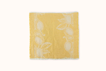 ARCOLAIO PLACED LEMONS FRINGE EDGE NAPKIN