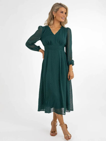 AUDREY MIDI DRESS (GREEN)