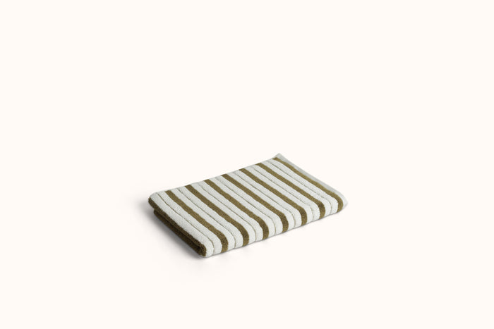 BAINA CAPER & CHALK STRIPE BATH MAT
