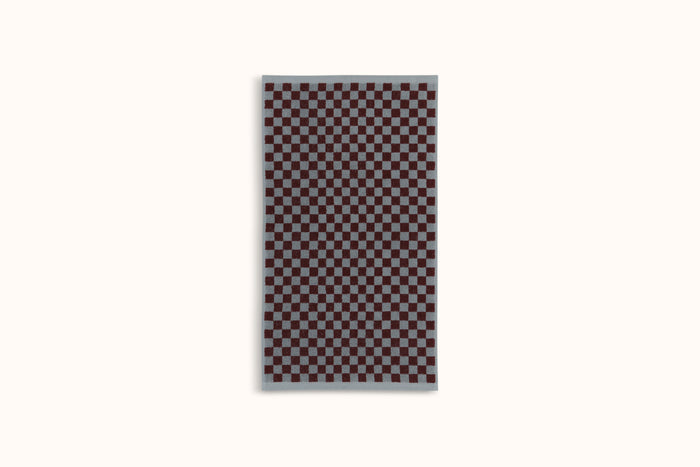 BAINA CEMENT & RHUS CHECKERBOARD TOWELS