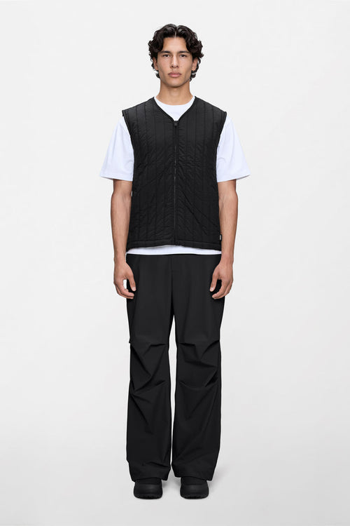 RAINS Banja Liner Vest Black Short Sleeve