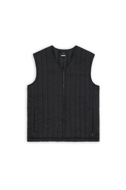 RAINS Banja Liner Vest Black Short Sleeve