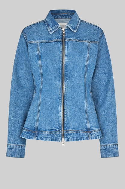 Belton Peplum Denim Jacket