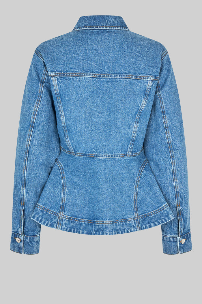 Belton Peplum Denim Jacket