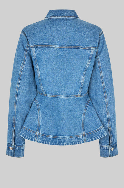 Belton Peplum Denim Jacket