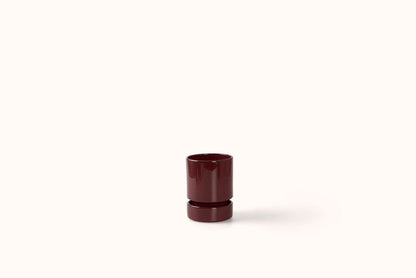 BERGS POTTER BURGUNDY GLAZED HOFF POT 14