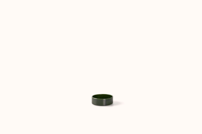 BERGS POTTER EMERALD GLAZED HOFF SAUCER #14