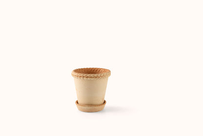 BERGS POTTER ROSA EMILIA TERRACOTTA POT W/SAUCER