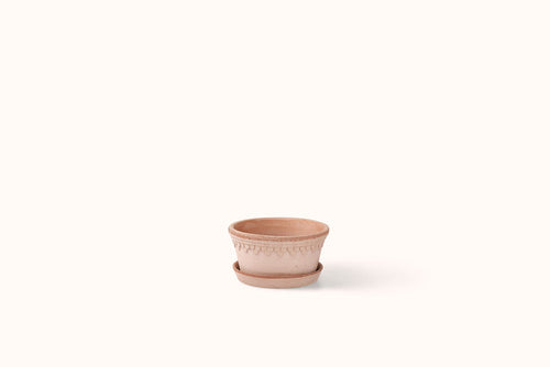 BERGS POTTER ROSA KØBENHAVNER TERRACOTTA POT W/SAUCER