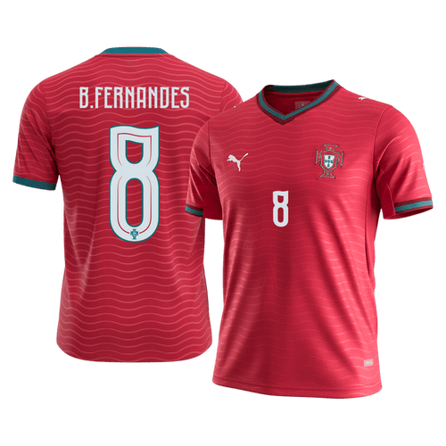 B.FERNANDES #8 Portugal Home Soccer Jersey World Cup 2026