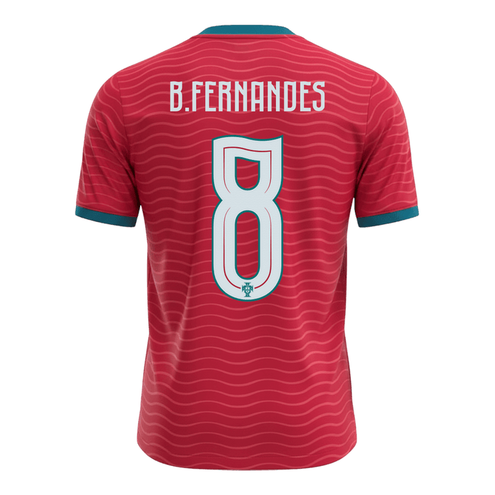 B.FERNANDES #8 Portugal Home Soccer Jersey World Cup 2026