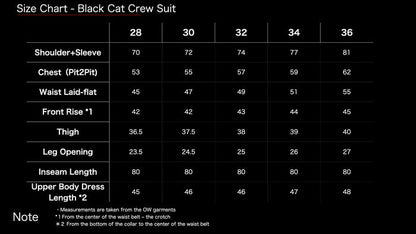 Black Cat Crew Suit