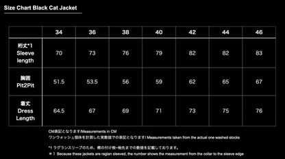 Black Cat Jacket Denim 10oz / One-Wash