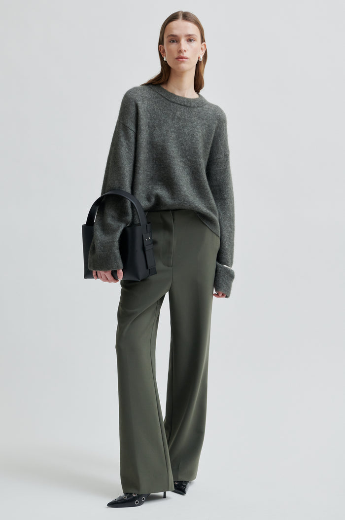 Brook Knit Drop Shoulder O-Neck