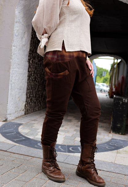 Brown Low Rider Trousers