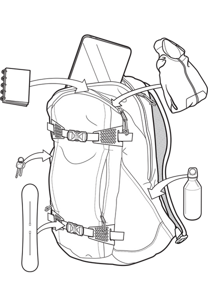 Bag illustration image for Burton Day Hiker 22L Backpack