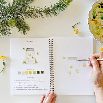 Camping watercolor workbook - Adored A Lovely Boutique