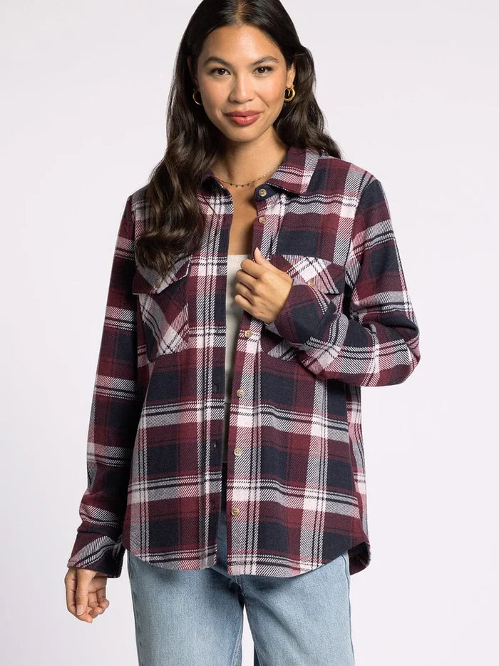 Ruby Navy Plaid / Extra small