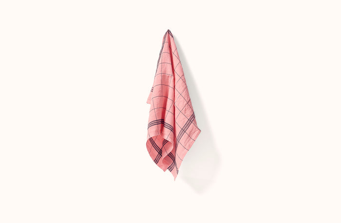 CHARVET PINK BISTRO LINEN KITCHEN TOWEL