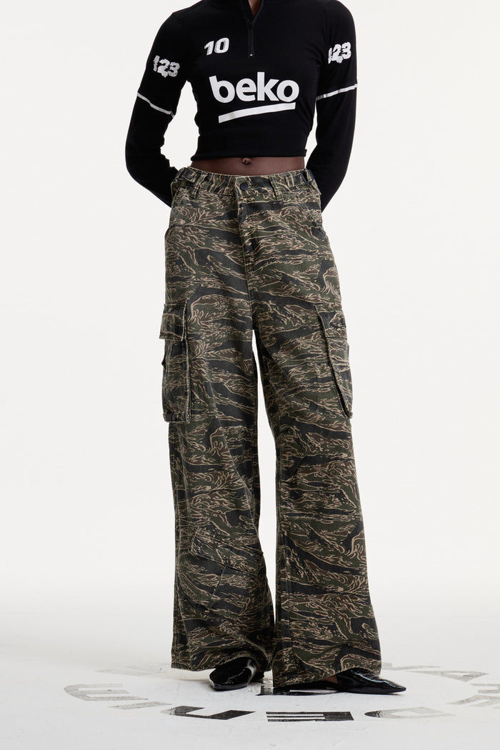 Clarus Print Jeans