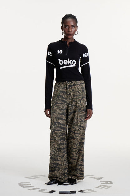 Clarus Print Jeans