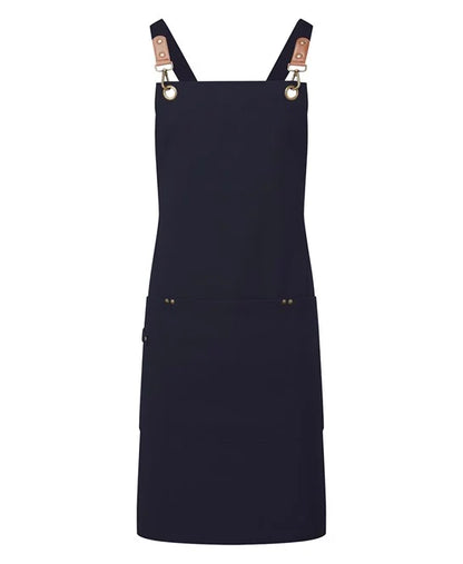 Clip ‘n’ Clasp cross-back bib apron