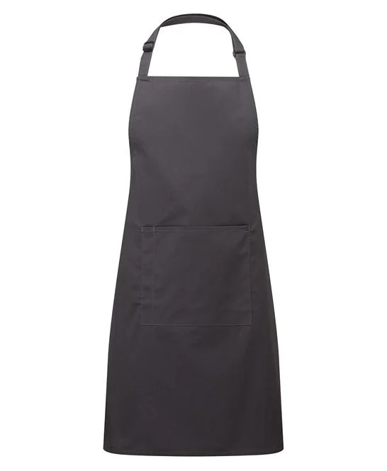 Colours bib apron with pocket